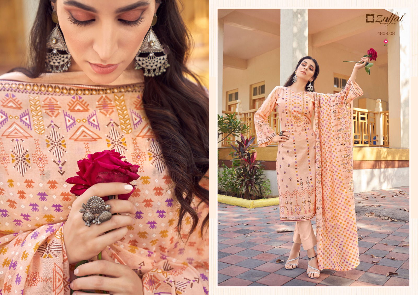 Zulfat Hakoba Wholesale Printed Cotton Dress Material Catalog